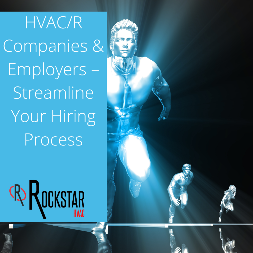 HVAC/R Companies & Employers – Streamline Your Hiring Process Image- light blue male and female runners in business suit